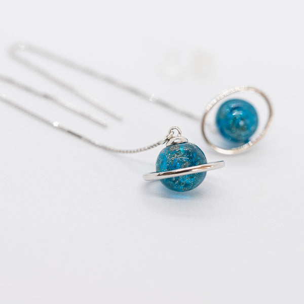 Blue Saturn - Earring