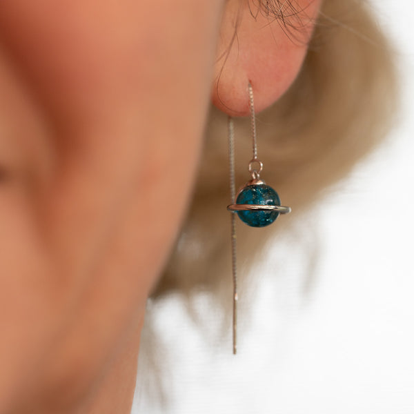 Blue Saturn - Earring