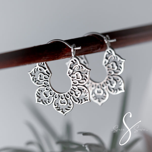 Floating Garden - Hoop Earring