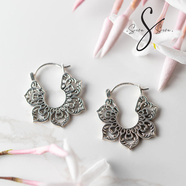 Floating Garden - Hoop Earring
