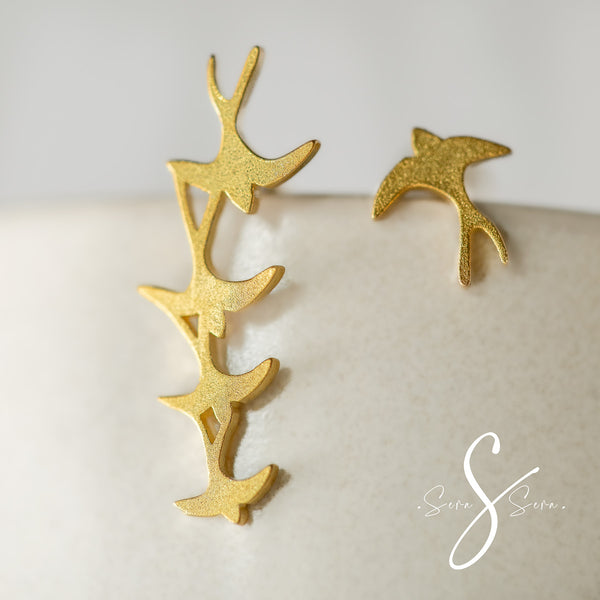 Flock and Solo - Bird Earring
