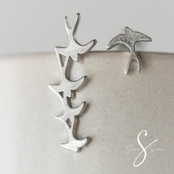 Flock and Solo - Bird Earring