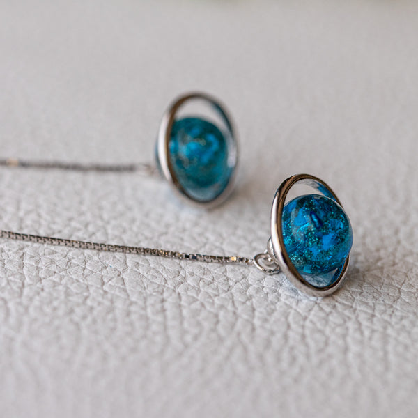 Blue Saturn - Earring