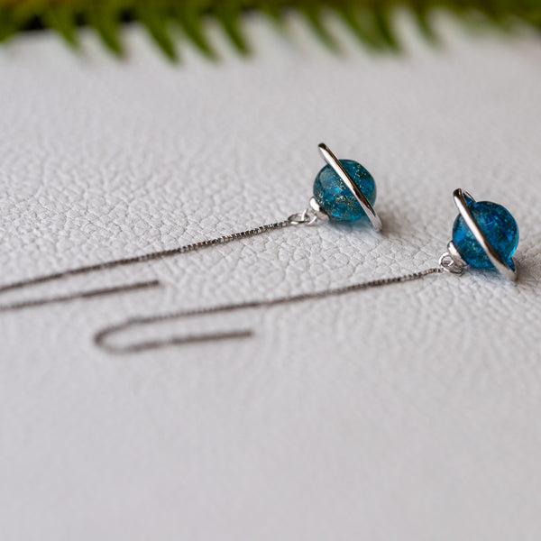 Blue Saturn - Earring