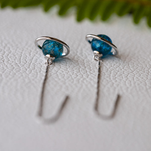 Blue Saturn - Earring
