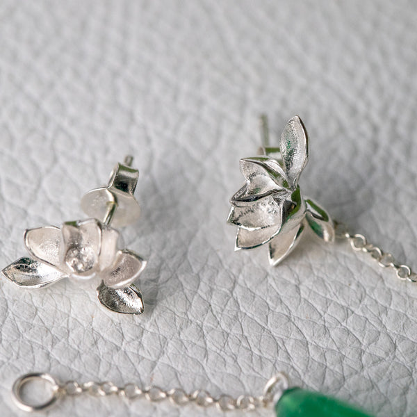 Green Lotus - Drop Earring