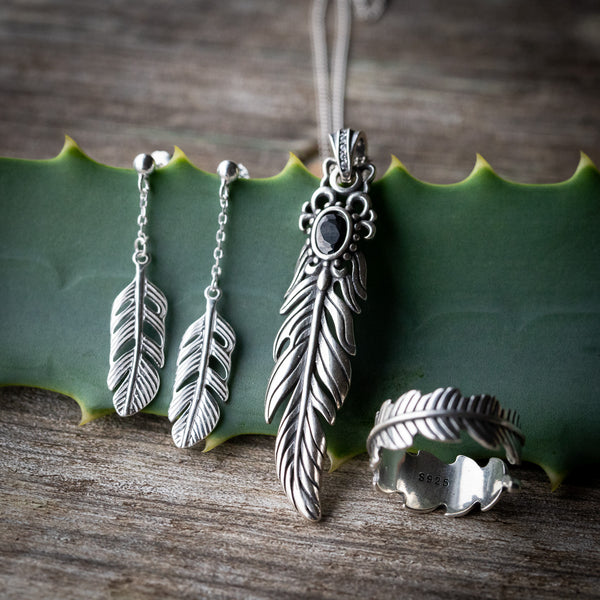 Flight - Feather Earrings
