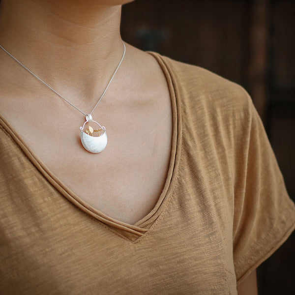 Silver Stems - Pendant